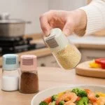 Lọ Đựng Gia Vị Thủy Tinh Có Nút Bấm Chất Lượng Cao
