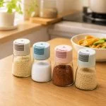 Lọ Đựng Gia Vị Thủy Tinh Có Nút Bấm Chất Lượng Cao