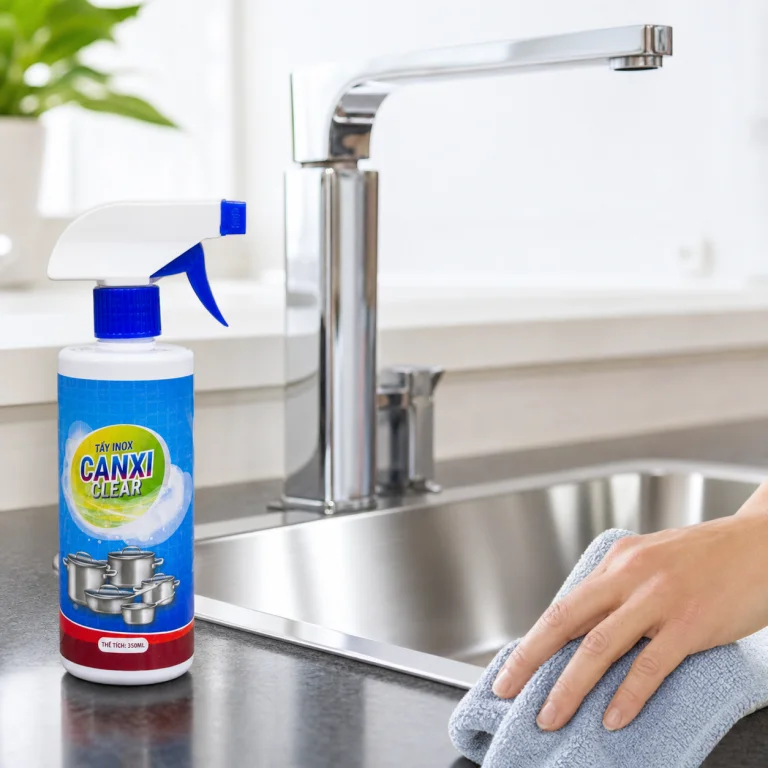 Chờ rồi lau hoặc rửa sạch