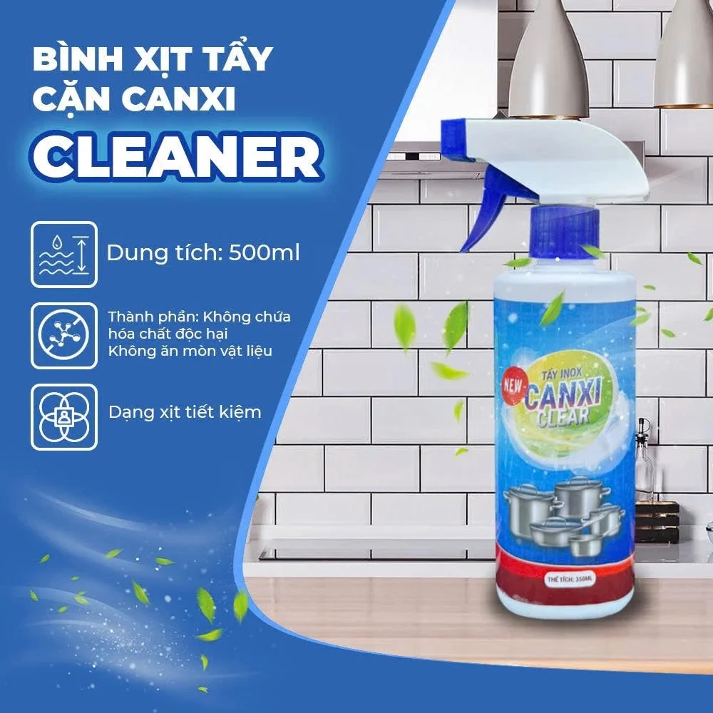 Công thức hỗ trợ làm sạch cặn canxi