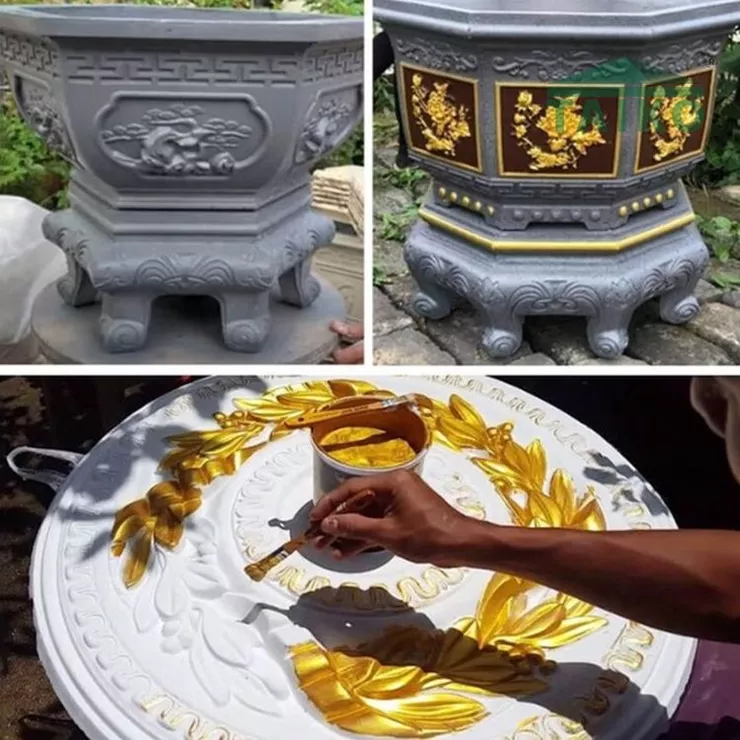 Chậu cảnh hoa văn
